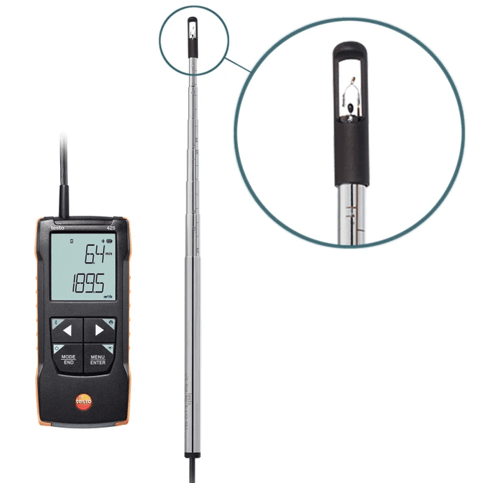 Testo-425-Gen2 เครื่องวัดความเร็วลมแบบ Hot wire image