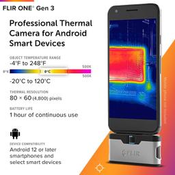 FLIR ONE Gen3 AND กล้องถ่ายภาพความร้อนสำหรับสมาร์ตโฟน AND (USB-C)-small-photo1
