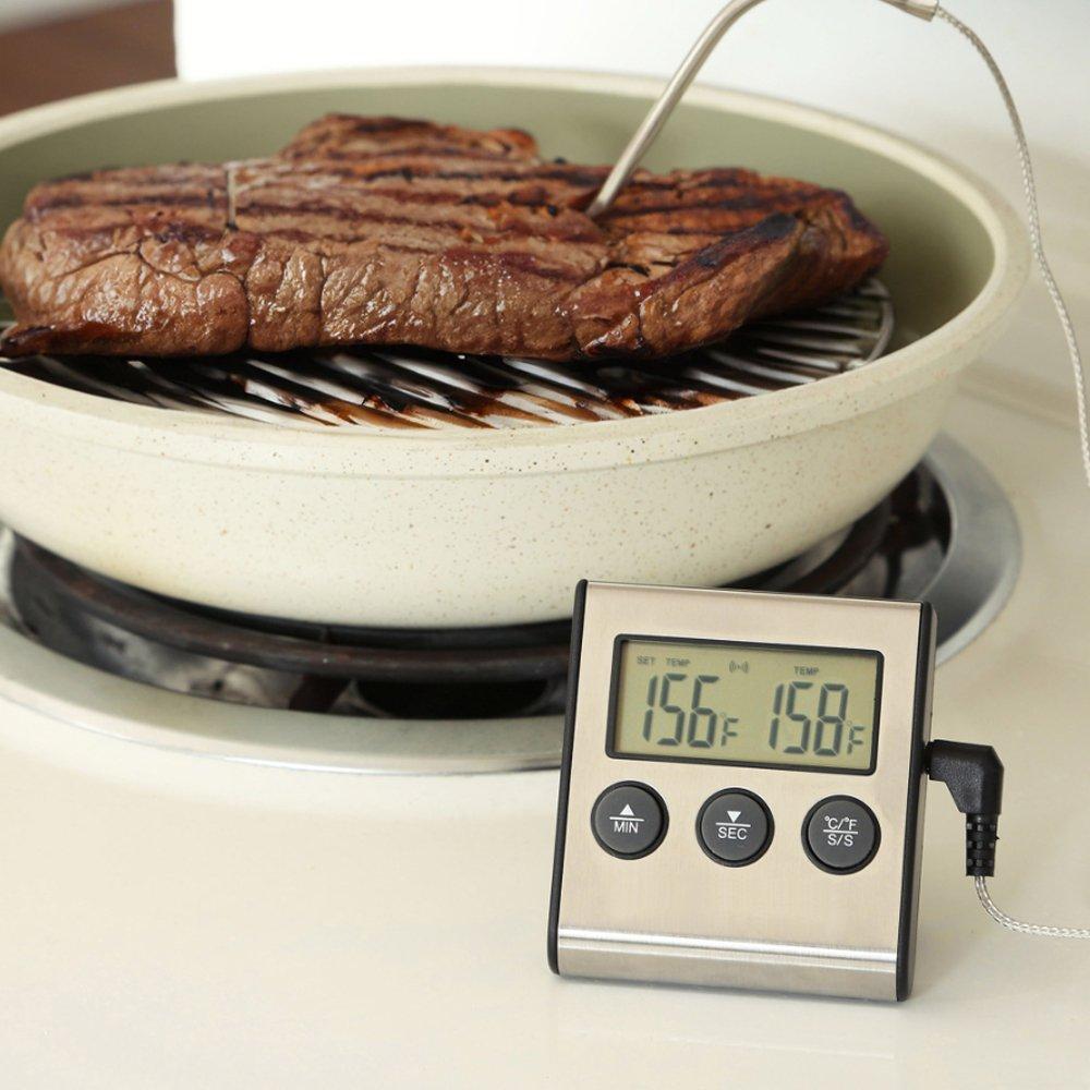 LONNMETER LDT-100 เครื่องวัดอุณหภูมิอาหาร Digital Meat Thermometer & Timer-photo3