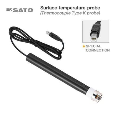 SK Sato SK-S307K โพรบวัดอุณหภูมิพื้นผิว (Type K) | Cable Length 1.1 M.