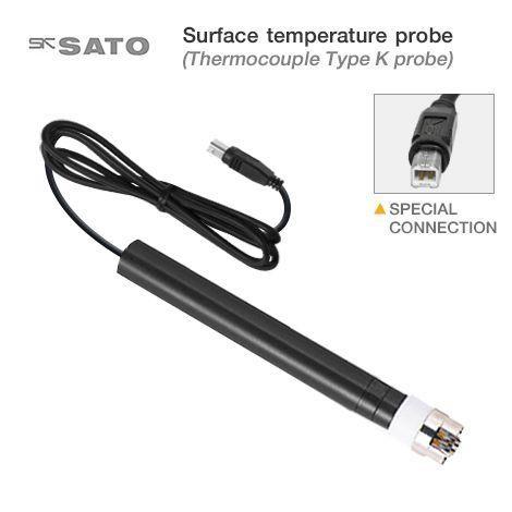 SK Sato SK-S307K โพรบวัดอุณหภูมิพื้นผิว (Type K) | Cable Length 1.1 M.  image