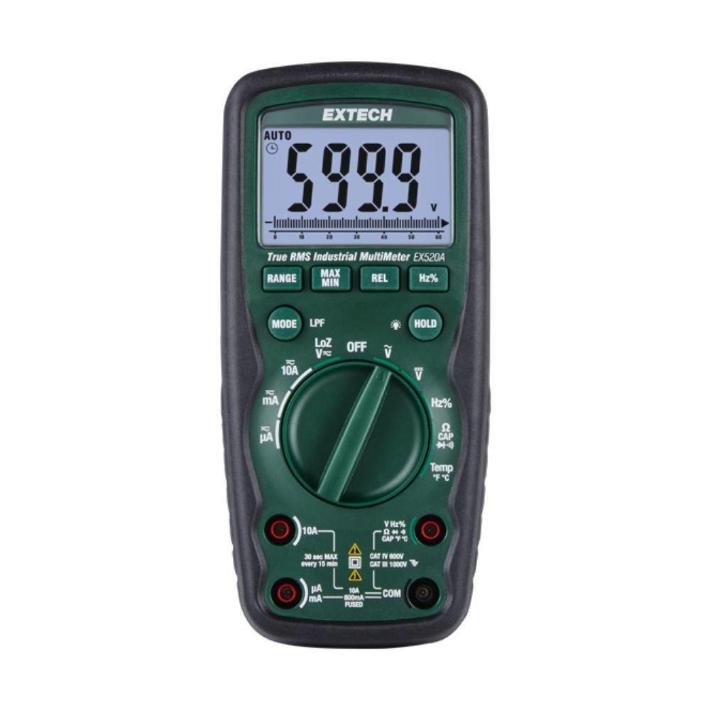 EXTECH EX-EX520A เครื่องมือวัดมัลติมิเตอร์ Heavy Duty True RMS Industrial Multimeter-photo0