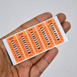 NiGK รุ่น T8-50A แถบวัดอุณหภูมิแบบ Irreversible (8 Point) | 50 To 120°C (Pack of 40pcs)-small-photo2