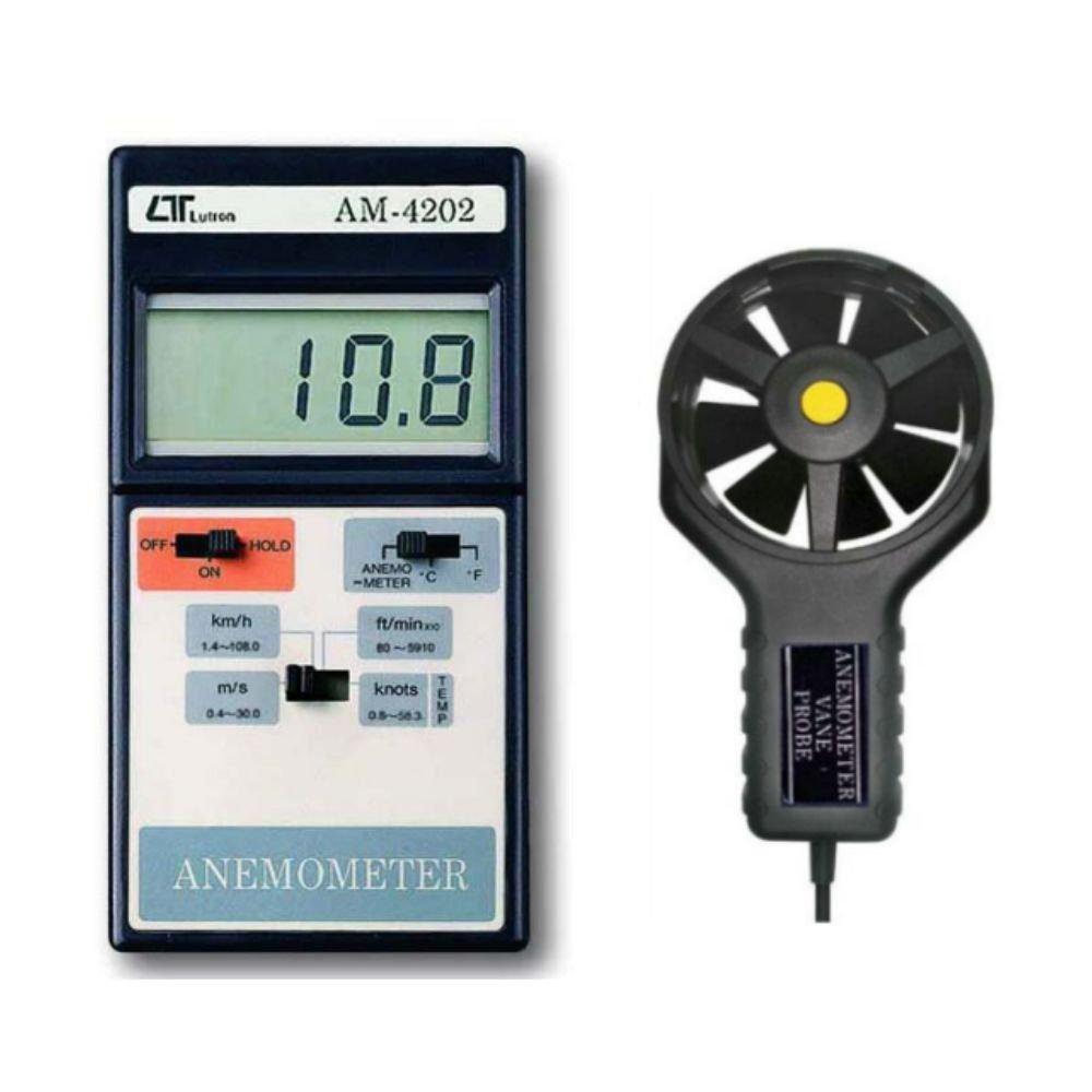Lutron AM-4202 เครื่องวัดความเร็วลมแบบดิจิตอล (Digital Anemometer with Temp. Measurement)-photo0