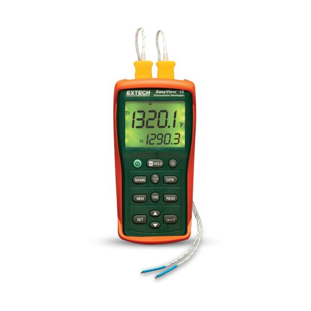 EXTECH EX-EA15 เครื่องวัดอุณหภูมิแบบแยกโพรบ EasyView™ Dual Input Temperature Datalogger