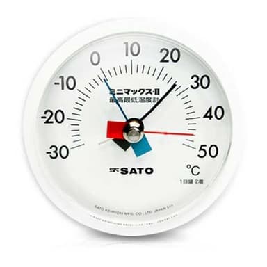 SK Sato MINI-MAX-II ที่วัดอุณหภูมิติดผนัง (-30 to 50°C)