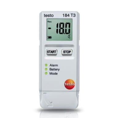 Testo-184-T3 เครื่องบันทึกอุณหภูมิดิจิตอล (เปลี่ยน Battery ได้)