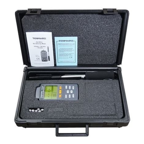 Tenmars TM-4002 เครื่องวัดความเร็วลมและปริมาตรลมแบบ Hot-Wire | 4in1 image