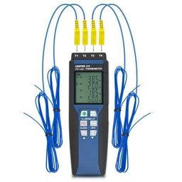 CENTER-374 เครื่องบันทึกอุณหภูมิ 4 ช่องโพรบ | Type K image