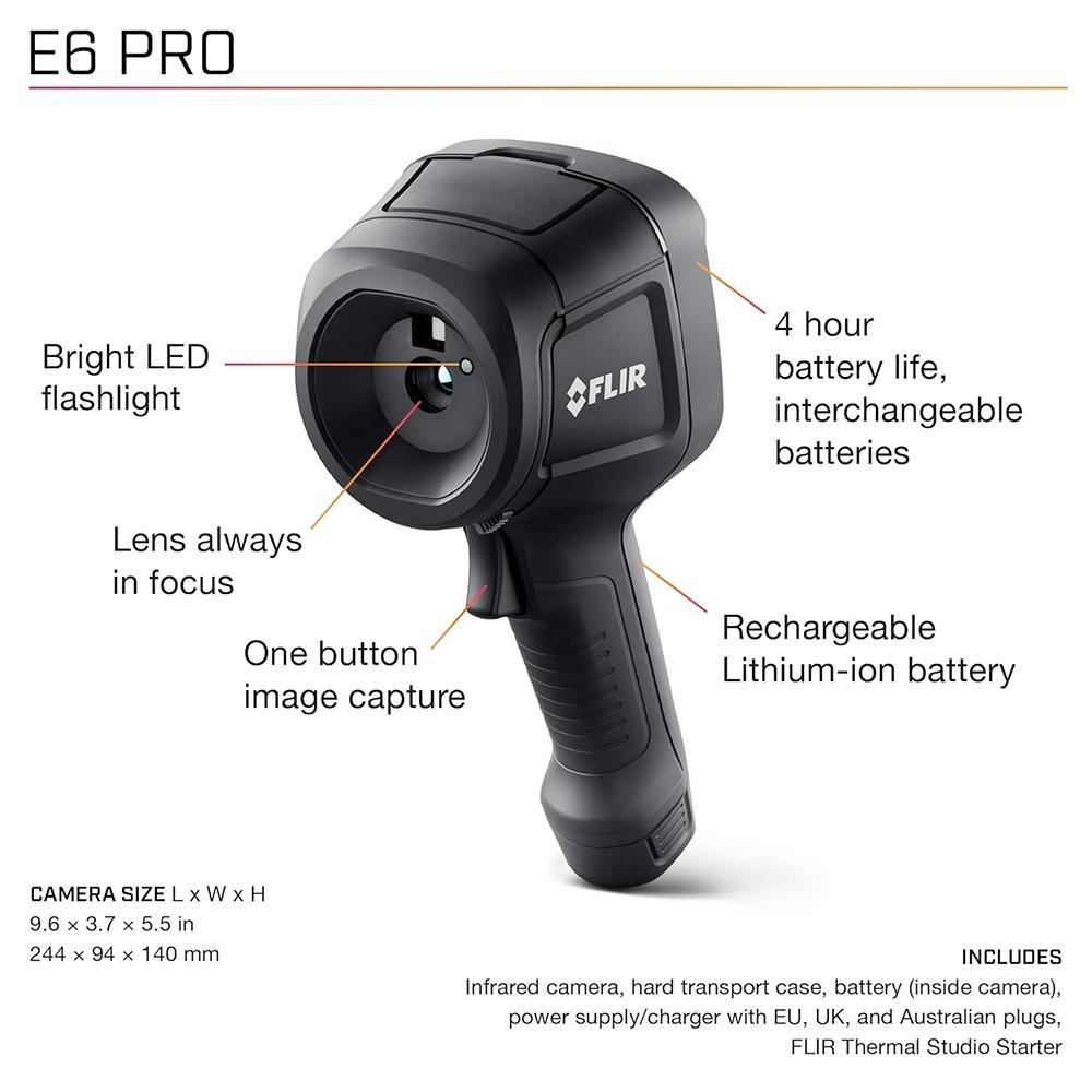 FLIR E6 PRO กล้องถ่ายภาพความร้อน (240x180 Pixels) image