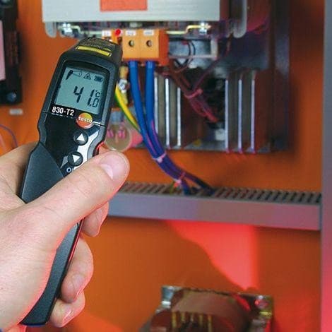 Testo 830-T2 เครื่องวัดอุณหภูมิอินฟราเรดแบบพกพา (Type K Ext.) │-30 to 400°C image
