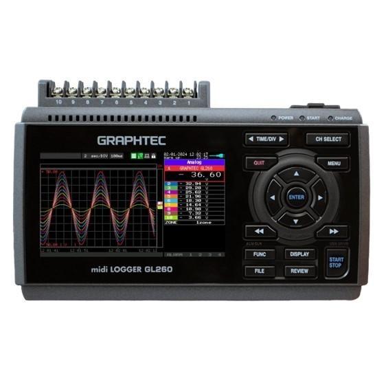Graphtec GL-260 เครื่องวัดอุณหภูมิอเนกประสงค์ (10 Channels) image