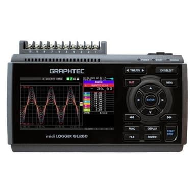 Graphtec GL260 เครื่องวัดอุณหภูมิอเนกประสงค์ (10 Channels)