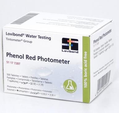 Lovibond RE-511772BT Phenol Red/Photometer, pH value (500 เม็ด/Box)