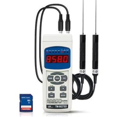 Lutron TM-9027SD เครื่องวัดอุณหภูมิ 2 Channels (Pt100 Ohm) | SD Card