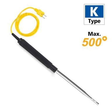 Rixen AK-01EX โพรบวัดอุณหภูมิอากาศและก๊าซ Max.500℃ (Type K)