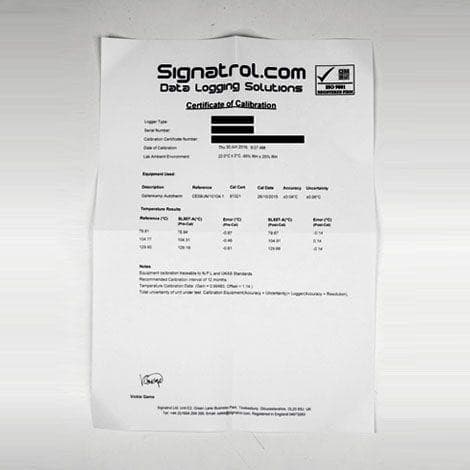 Signatrol SL55T-A กระดุมบันทึกอุณหภูมิ (15 To 140°C) | With Certificate image