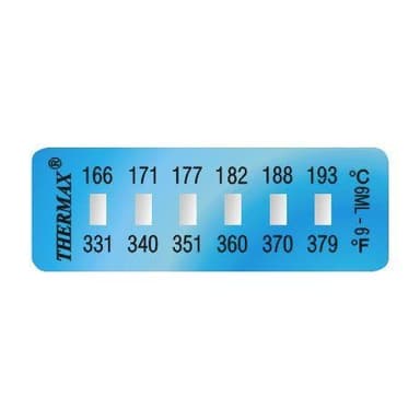 THERMAX 6-6 แถบวัดอุณหภูมิแบบ 6 ระดับ (10 label | pack)