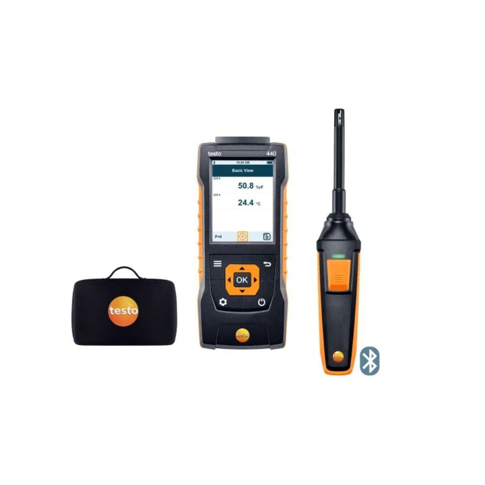 Testo-0563-4404 อุปกรณ์เครื่องวิเคราะห์ค่าความชื้น testo 440 Humidity Kit with Bluetooth-photo0