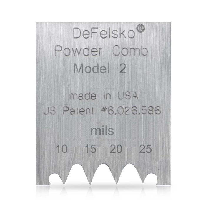 DeFelsko Powder Comb หวีเช็คความหนาผิวเคลือบ | Model 2 (Mil) image