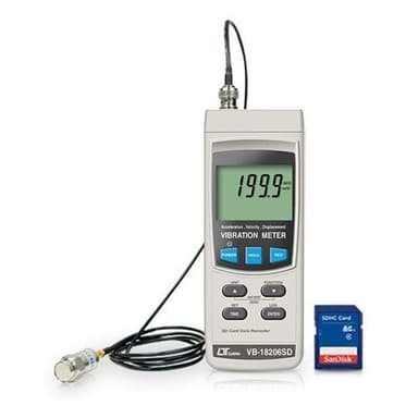 Lutron VB-18206SD เครื่องวัดความสั่นสะเทือน | SD Card