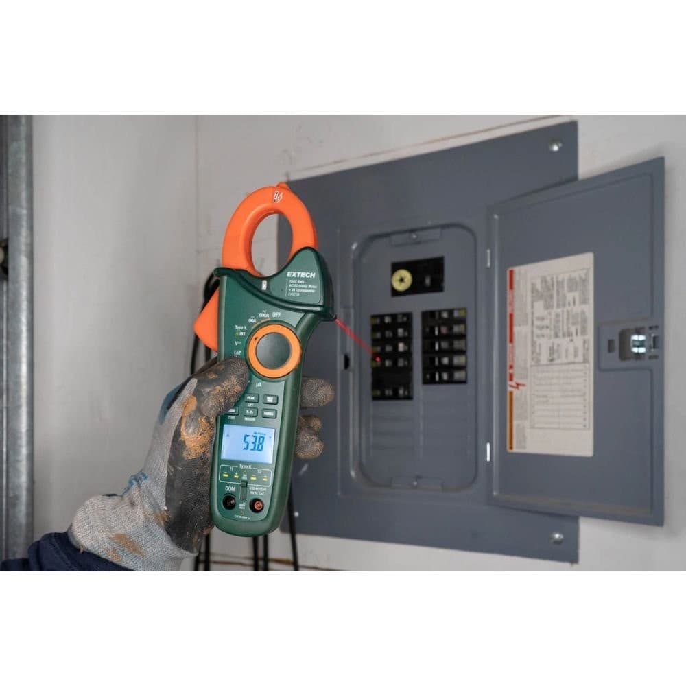 EXTECH EX623A แคลมป์มิเตอร์ 600 A Dual Input Clamp Meter with IR Thermometer and NCV image