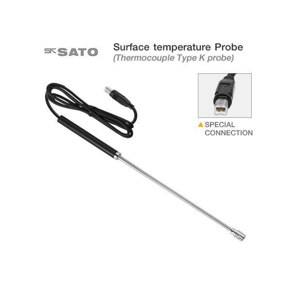 SK Sato SK-S302K โพรบวัดอุณหภูมิพื้นผิว (Type K) | Cable Length 1.1 m. image