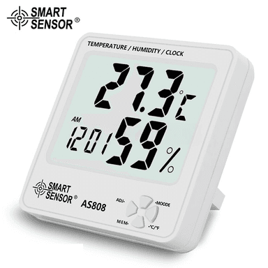 SMART SENSOR AS808 เครื่องวัดอุณหภูมิและความชื้น/นาฬิกา