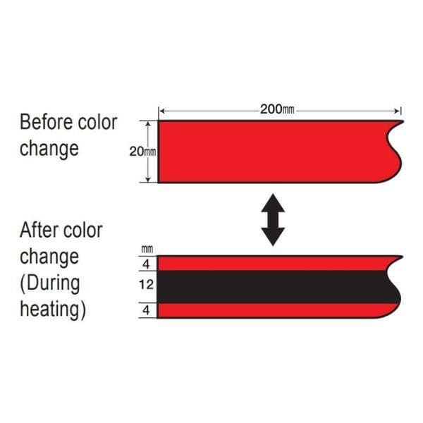 NiGK TR-40 แถบวัดอุณหภูมิแบบ Reversible Single Temp | 40°C | 25pcs/ 1pack image