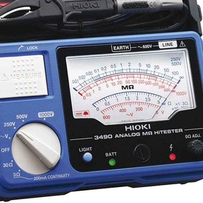 Hioki-3490 เครื่องทดสอบความเป็นฉนวน (Analog M-Ohm HiTESTER) image