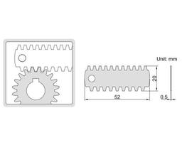 INSIZE IN-4860-245 Gaer Tooth Pitch Gages เกจวัดฟันเฟือง 0.35 - 4.5 mm image