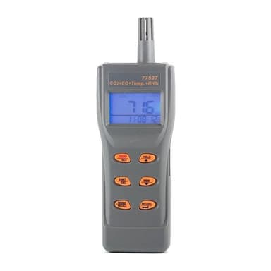 AZ-77597 เครื่องวัดคุณภาพอากาศแบบพกพา CO2, CO, Temperature และ RH% ( Combo CO2 & CO & Temperature & RH% meter)