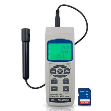 Lutron CD-4307SD เครื่องบันทึกค่าการนำไฟฟ้า | SD Card