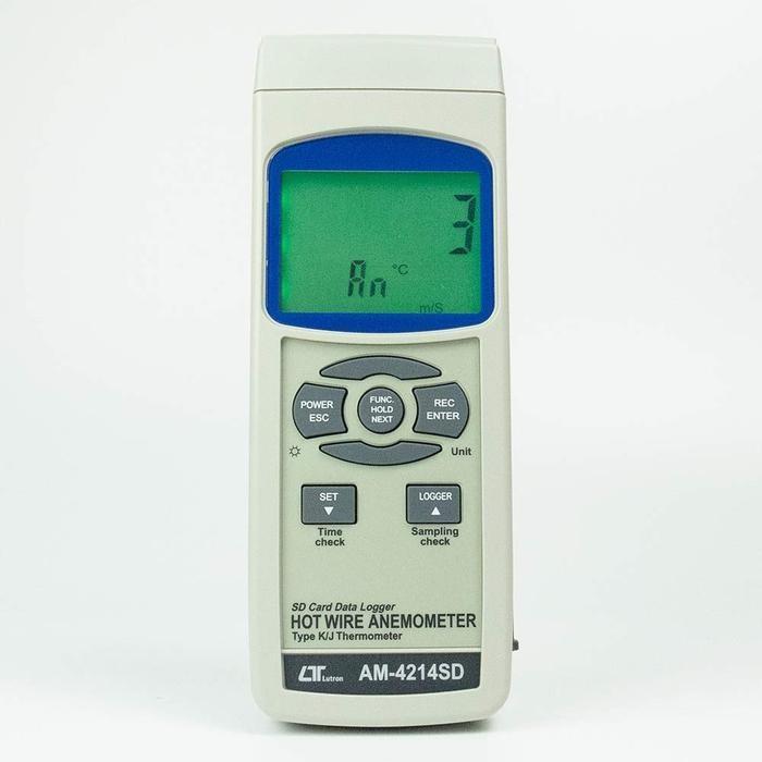 Lutron AM-4214SD เครื่องบันทึกความเร็วลมแบบ Hot Wire | SD Card image