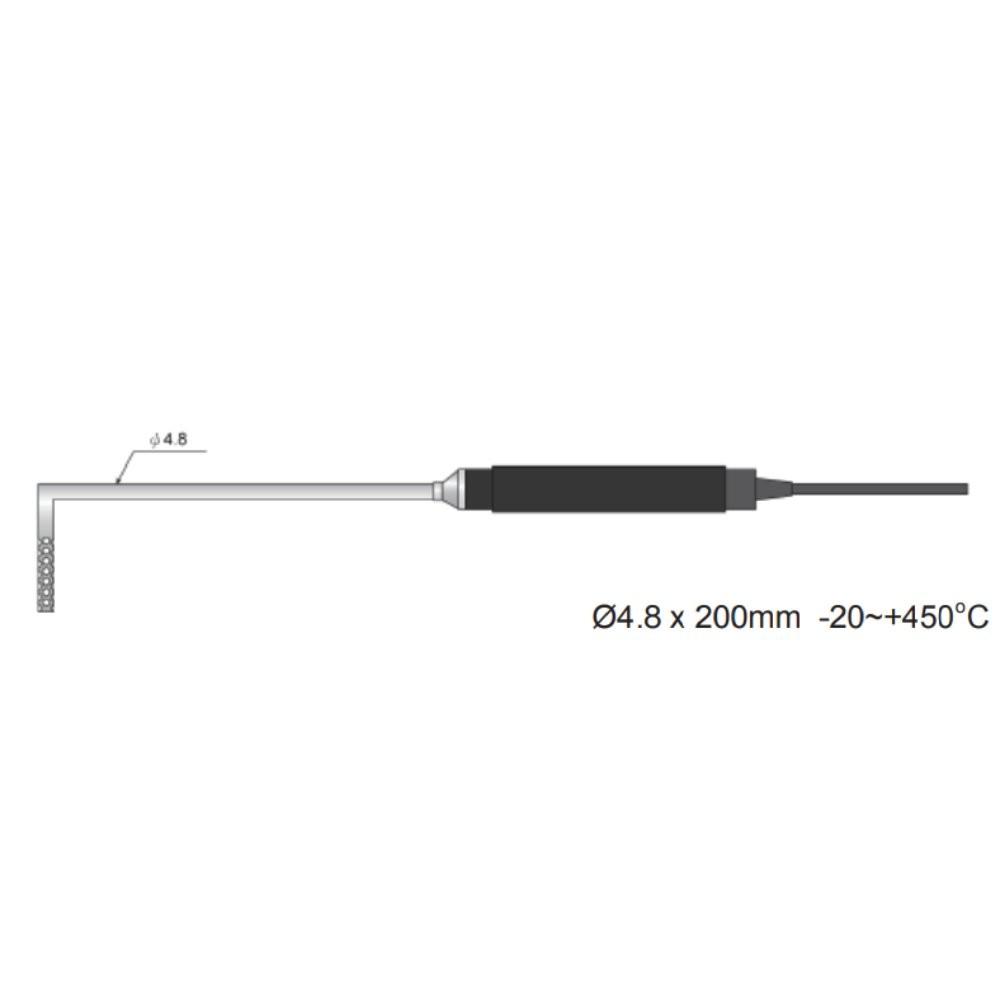 RIXEN AK-02 โพรบวัดอุณหภูมิ Right angle typ image