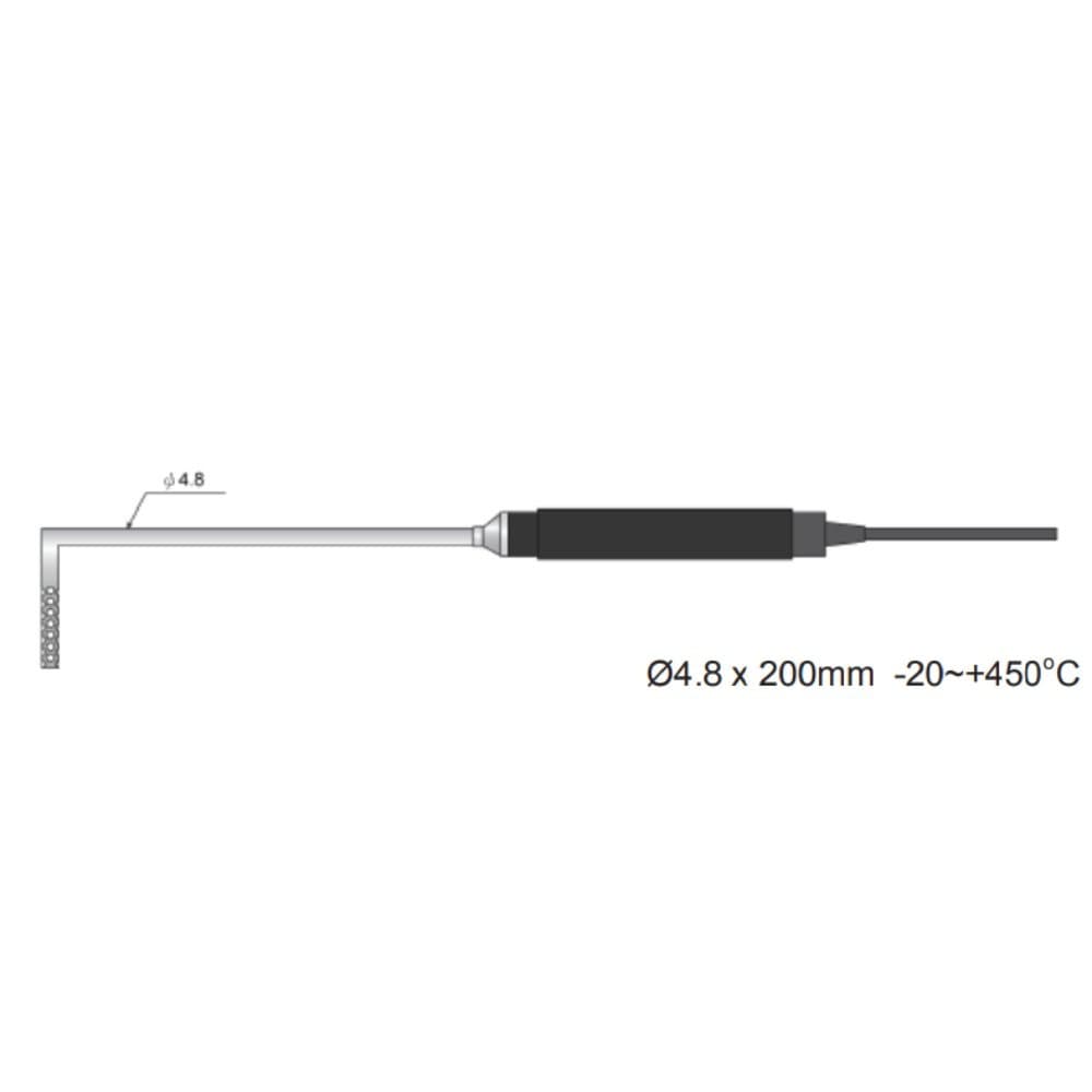 RIXEN AK-02 โพรบวัดอุณหภูมิ Right angle typ image
