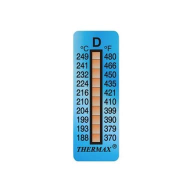 THERMAX 10D แถบวัดอุณหภูมิแบบ 10 ระดับ (10 Label | Pack)