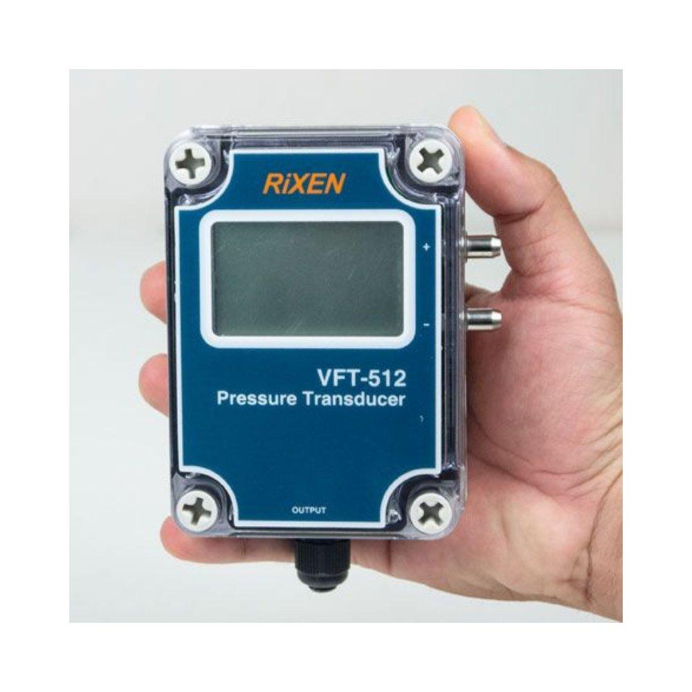 RIXEN VFT-512 เครื่องวัดความแตกต่างของความดันต่ำ Differential Pressure Transducer-photo2