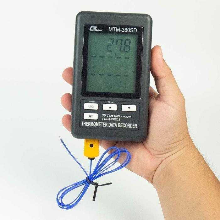 Lutron MTM-380SD เครื่องบันทึกอุณหภูมิ 3ช่องโพรบ | Max.1300°C image