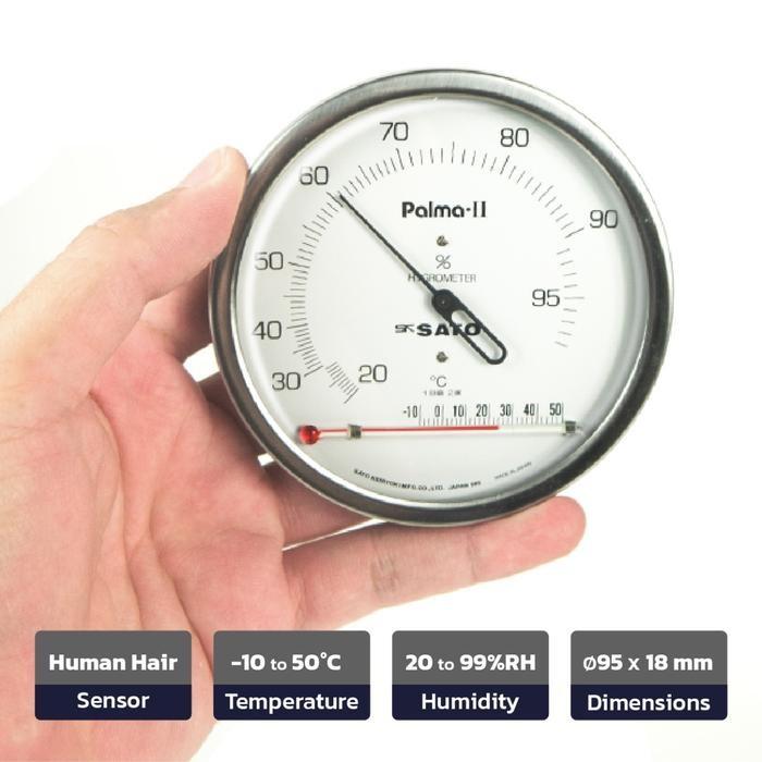 SK Sato PALMA-II เครื่องวัดอุณหภูมิและความชื้น | Human Hair Sensor image