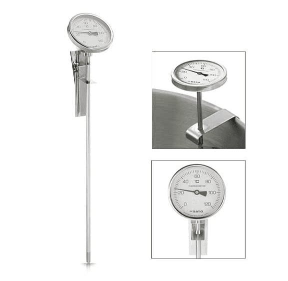 SK Sato BM-R-75 ไบเมทัลวัดอุณหภูมิสำหรับหม้อต้ม (0 To 120℃) image
