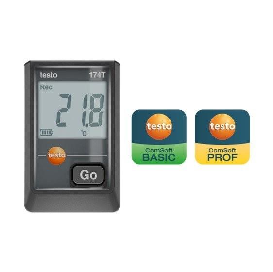 Testo 0572 1740 01 เครื่องบันทึกอุณหภูมิ Mini temperature data logger with USB-C and PC software image