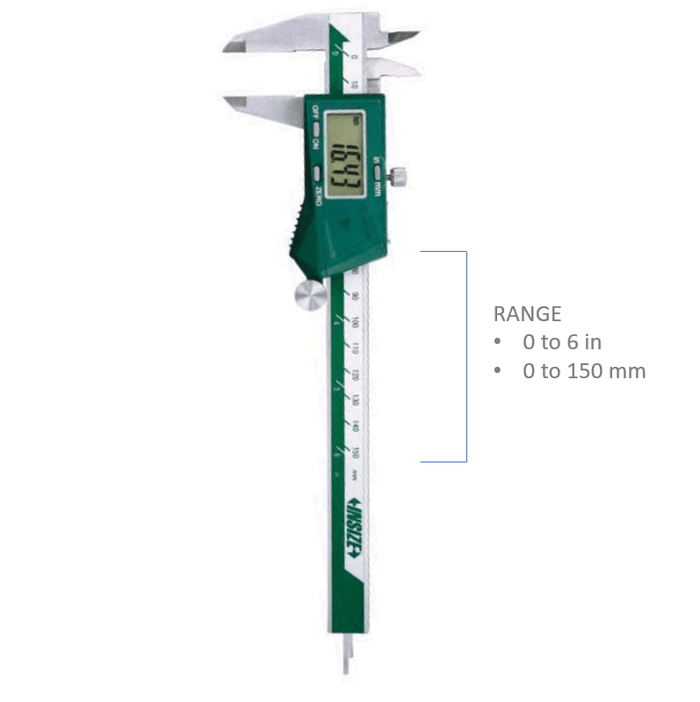 INSIZE IN-1108-150 เครื่องวัดคาลิเปอร์ดิจิตอล (0 ถึง 150 mm) image