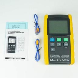 Lutron BTM-4208SD เครื่องบันทึกอุณหภูมิ 12Ch | SD Card Type image