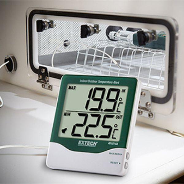 Extech EX-401014A เครื่องวัดอุณหภูมิแบบ Indoor และ Outdoor -10 ถึง 60°C image