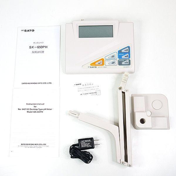 SK Sato SK-650PH เครื่องวัดพีเอชแบบตั้งโต๊ะพร้อมแขนยึดจับ image