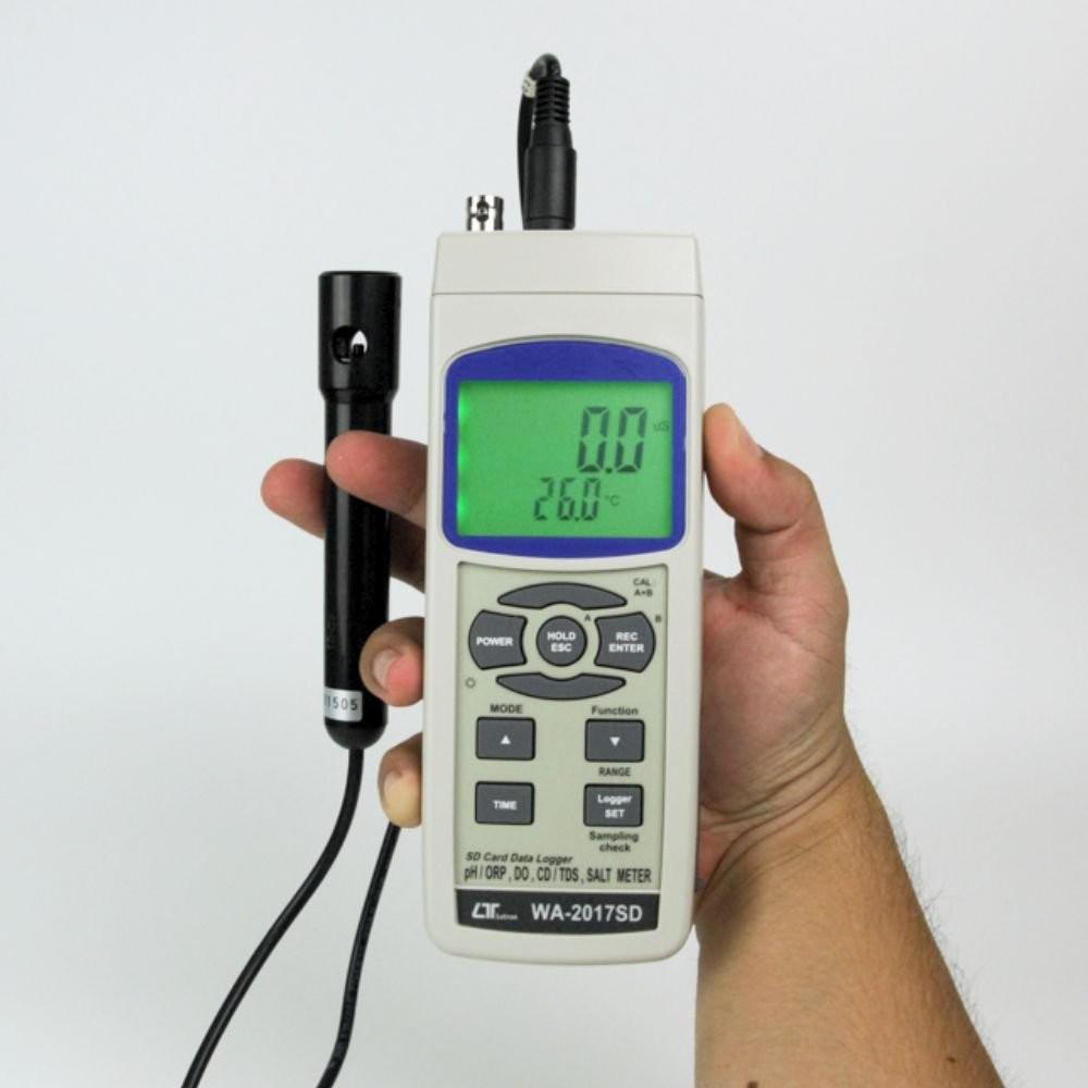 Lutron WA-2017SD เครื่องวัดคุณภาพน้ำ 7in1 | SD Card Data Logger image