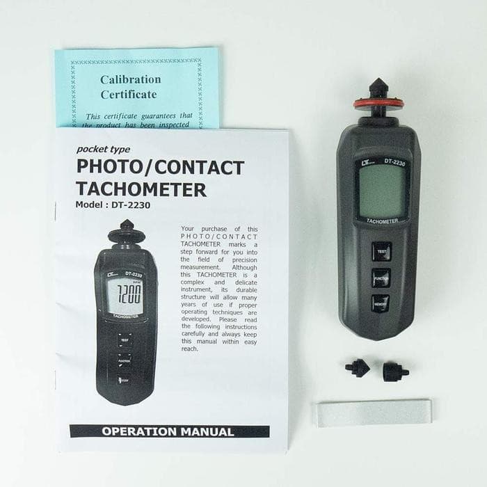 Lutron DT-2230 เครื่องวัดความเร็วรอบ Photo & Contact | Max.99,999 RPM image