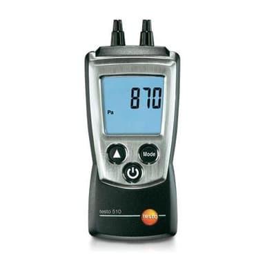 Testo-510-Set เครื่องวัดความดันต่างและอัตราการไหลแบบพกพา