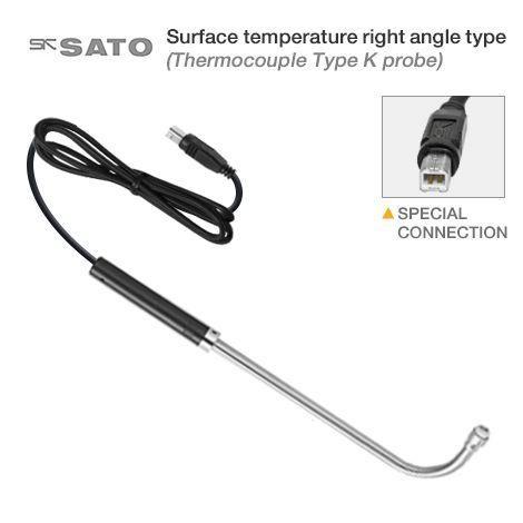 SK Sato SK-S303K โพรบวัดอุณหภูมิพื้นผิวแบบโค้ง (Type K) | Cable Length 1.1 M. image